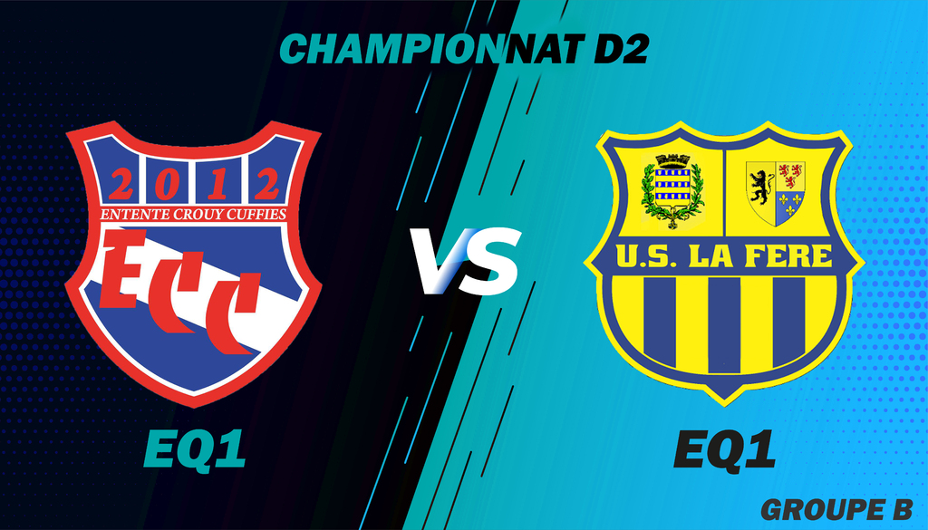 MATCH SENIOR 1 - CHAMPIONNAT D2 - DOM - ECC1 VS LA FERE US1