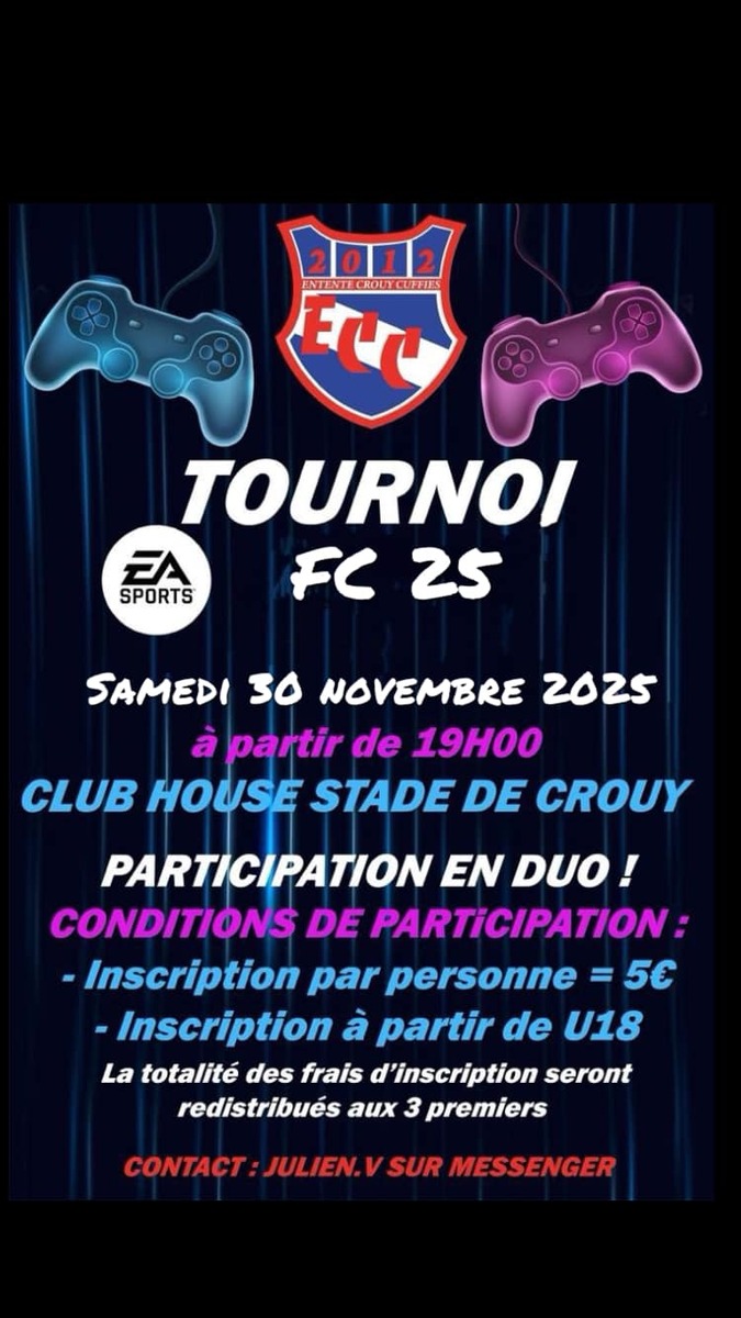 TOURNOI FC25 (FIFA) - STADE CROUY