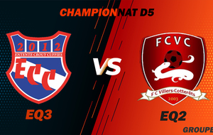 MATCH SENIOR 3 - CHAMPIONNAT D5 - ECC VS VILLERS COTTERET FC2