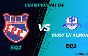 MATCH SENIOR 2 - CHAMPIONNAT D4 - DOM - ECC2 VS CUISY EN ALMONT AS1