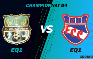 MATCH SENIOR 2 - CHAMPIONNAT D4 - EXT - BILLY SUR AISNE FC1 VS ECC2