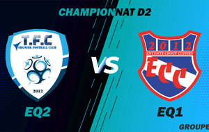 MATCH SENIOR 1 - CHAMPIONNAT D2 - EXT - TERGNIER FC2 VS ECC1