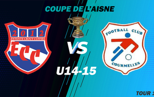 COUPE DE L'AISNE - U14-15 - TOUR 1 - DOM - ECC.U14-15 VS COURMELLES FC