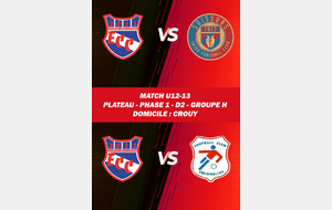 MATCH U12-U13 - PLATEAU - PHASE 1 - DOM - ECC VS SOISSONS IFC / COURMELLES FC