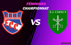 MATCH FÉMININES - CHAMPIONNAT - DOM - ECC.F VS COINCY FJEP