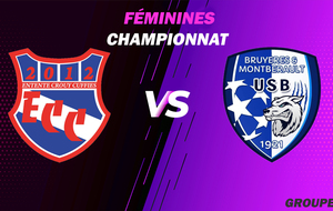 MATCH FÉMININES - CHAMPIONNAT - DOM - ECC.F VS BRUYERES MONTBERAULT