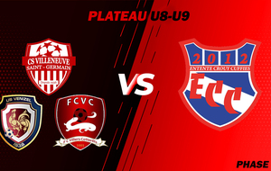 MATCH U8-U9 - PLATEAU - EXT - VILLENEUVE SG / VENIZEL ACY / VILLERS CT VS ECC.U8-9