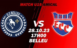 MATCH AMICAL - DOM - ECC.U14-15 VS BELLEU US