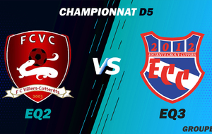 MATCH SENIOR 3 - CHAMPIONNAT D5 - EXT - VILLERS COTTERETS FC2 VS ECC3