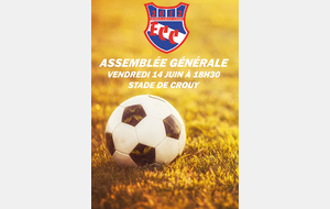 ASSEMBLÉE GÉNÉRALE / STADE DE CROUY / 18H30