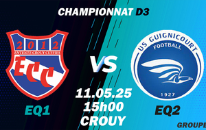 MATCH S1 - CHPT D3 - DOM - ECC1 VS GUIGNICOURT US2