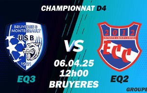 MATCH S2 - CHPT D4 - EXT - BRUYERES MONTBERAULT US3 VS ECC2