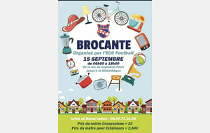 BROCANTE CROUY - DIMANCHE 15 SEPTEMBRE