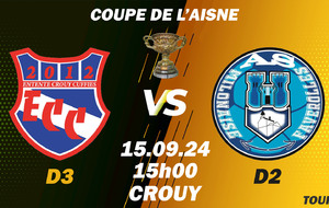 COUPE DE L'AISNE - TOUR 2 - DOM - ECC (D3) VS MILON FAVEROLLE AS (D2)