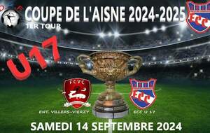 U17 - COUPE DE L'AISNE - TOUR 1 - ENT VILLERS-VIERZY VS ECC.U17