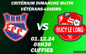 MATCH VÉTÉRANS-LOISIRS - CDM - DOM - ECC.VL VS BUCY LE LONG FC