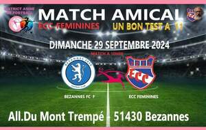 FÉMININES - AMICAL A 11 - EXT - BEZANNES FC VS ECC.F