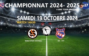 MATCH U17 - BRASSAGE - EXT - MARLE SPORT FOOTBALL VS ECC.U17