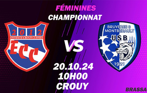 MATCH FÉMININES - BRASSAGE - DOM - ECC.F VS BRUYERES MONTBERAULT