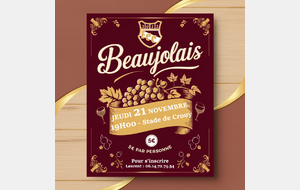 BEAUJOLAIS - 19H - STADE DE CROUY