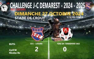 CHALLENGE JC DEMAREST - VETERANS-LOISIRS - 1/16EME - DOM - ECC.VL VS FERE EN TARDENOIS US   