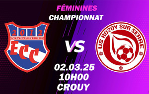 MATCH FÉMININES - D1 - DOM - ECC.F VS ROZOY SUR SERRE US