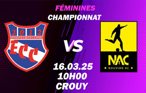 MATCH FÉMININES - D1 - DOM - ECC.F VS NOUVION AC