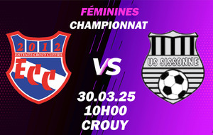 MATCH FÉMININES - D1 - DOM - ECC.F VS SISSONNE US