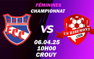 MATCH FÉMININES - D1 - DOM - ECC.F VS RIBEMONT MEZIERES US