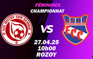 MATCH FÉMININES - D1 - EXT - ROZOY SUR SERRE US VS ECC.F