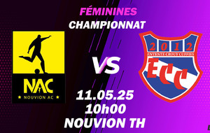 MATCH FÉMININES - D1 - EXT - NOUVION AC VS ECC.F